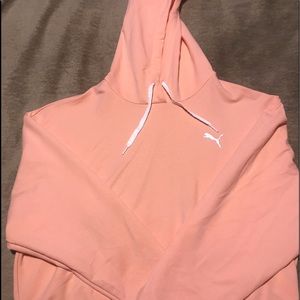 Puma women’s keep you dry crop hoodie in coral